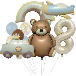 Zestaw Miś pastel retro boho