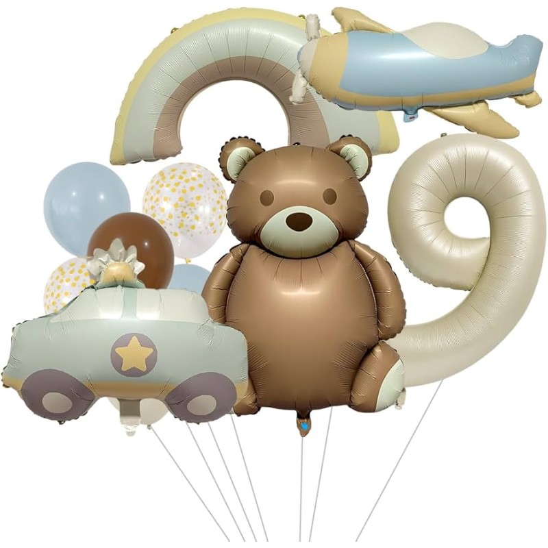 Zestaw Miś pastel retro boho