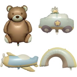 Zestaw Miś pastel retro boho