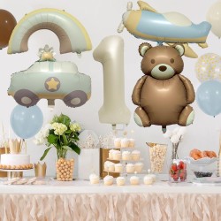 Zestaw Miś pastel retro boho