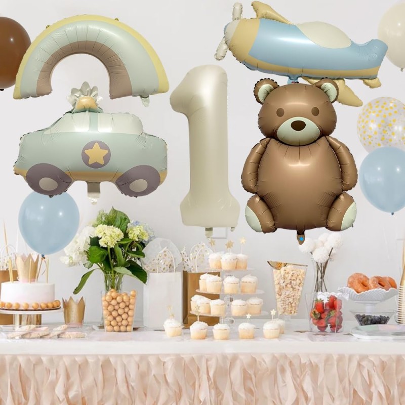 Zestaw Miś pastel retro boho