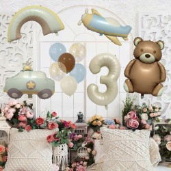 Zestaw Miś pastel retro boho