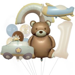 Zestaw Miś pastel retro boho