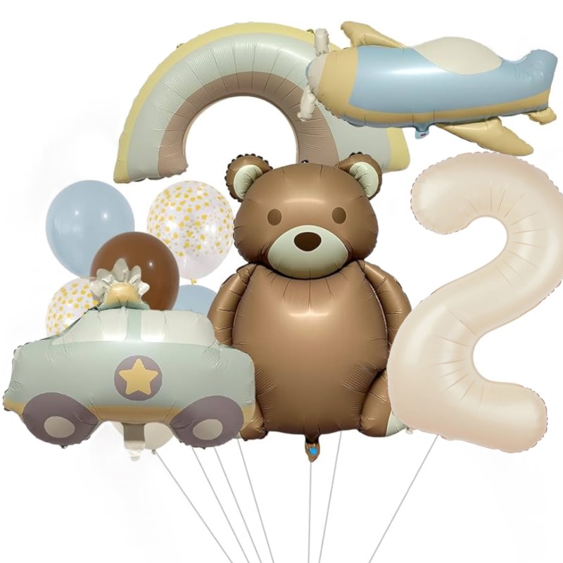 Zestaw Miś pastel retro boho