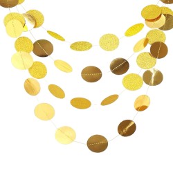 Girlanda 4m złota papierowe...