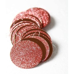 Girlanda 4m złoty róż papierowe kółka brokatowe konfetti Rose Gold 3D