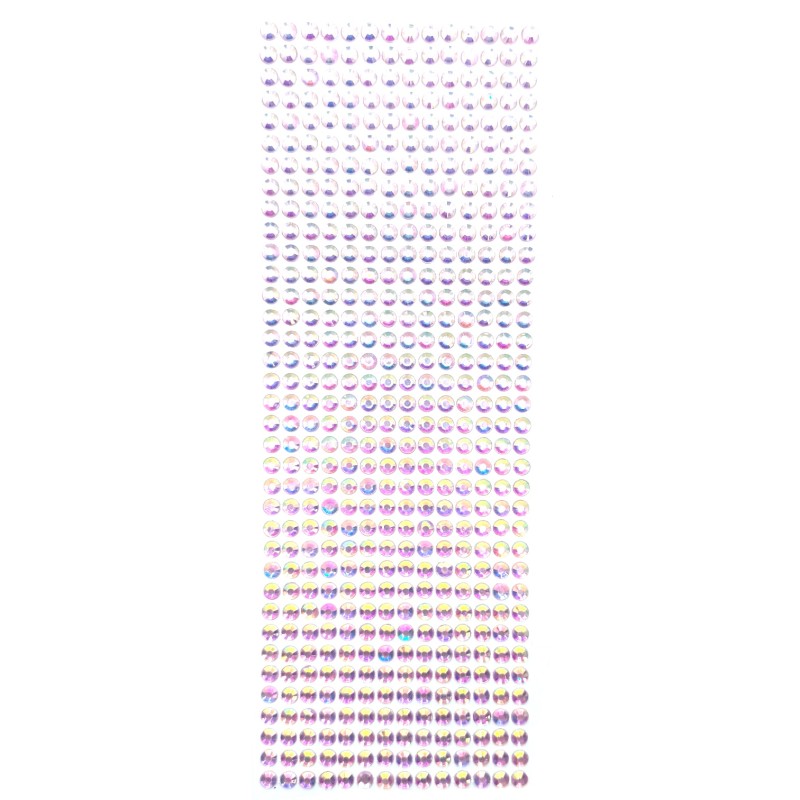 Naklejki Kryształki 504 szt. 5mm Hologramowe