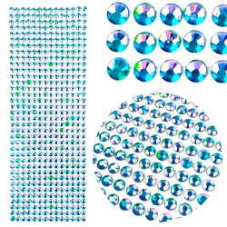 Naklejki Kryształki 504 szt. 5mm Hologramowe