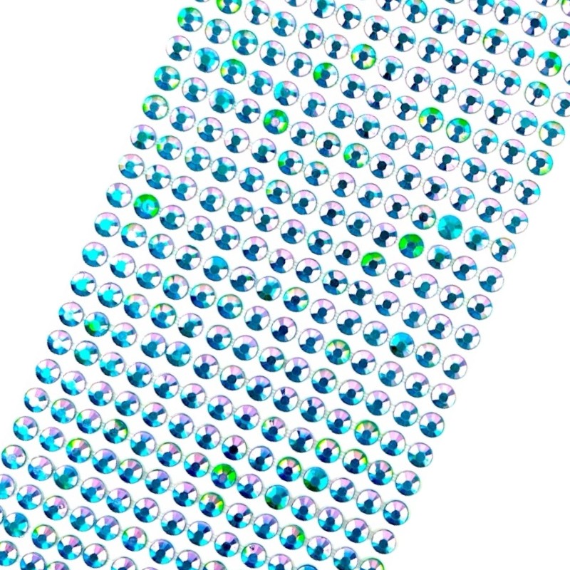 Naklejki Kryształki 504 szt. 5mm Hologramowe