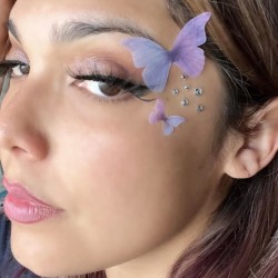 Naklejki kryształki motylki FaceGem