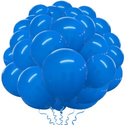 Balony lateksowe gładkie niebieskie 12" 30cm