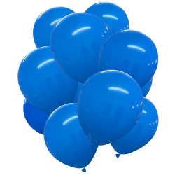 Balony lateksowe gładkie niebieskie 12" 30cm