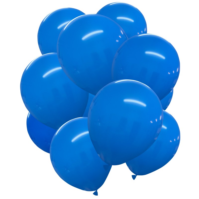 Balony lateksowe gładkie niebieskie 12" 30cm