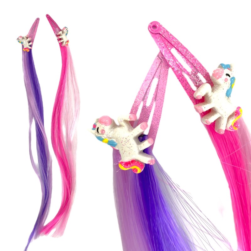 Spinka kolorowe włosy Jednorożec