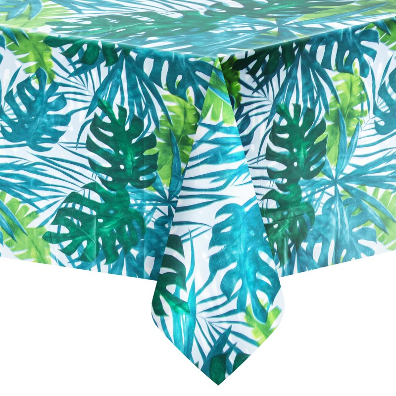 Obrus Aloha Monstera w zielone liście 137x274cm