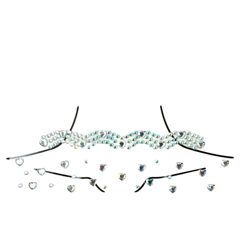 Kryształki Naklejki Tatuaż Diamentowy Hoker na szyję FaceGem