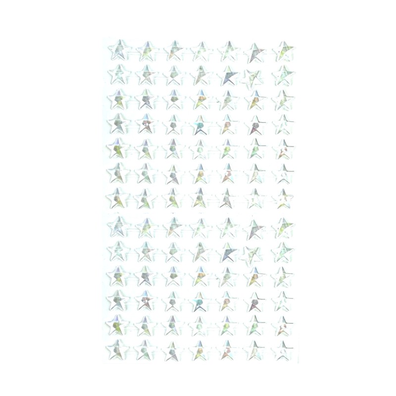 Naklejki kryształki HQ gwiazdki holo DIY