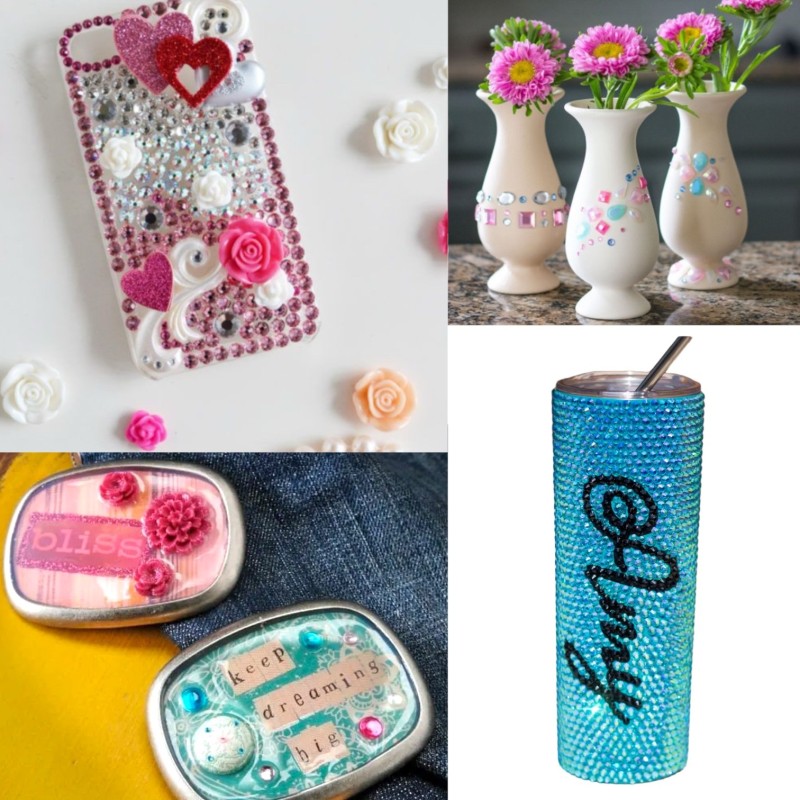 Naklejki kryształki HQ gwiazdki holo DIY