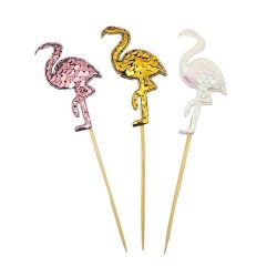Topper Flaming Pikery Dekoracja Tortu Aloha 3 sztuki