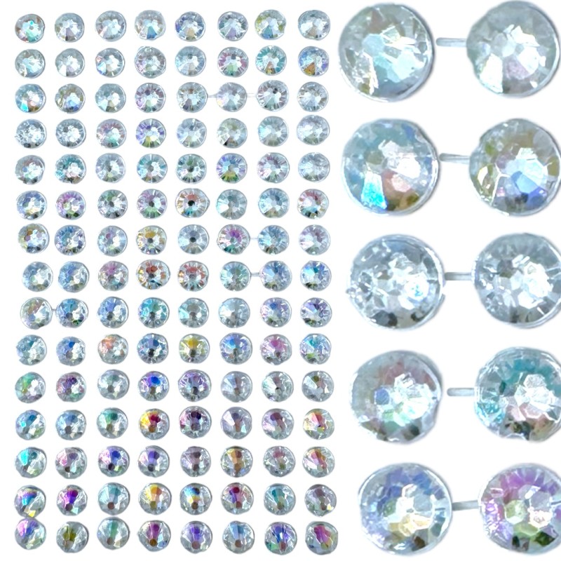 Kryształki Samoprzylepne DIY HOLO 7mm 120 szt.