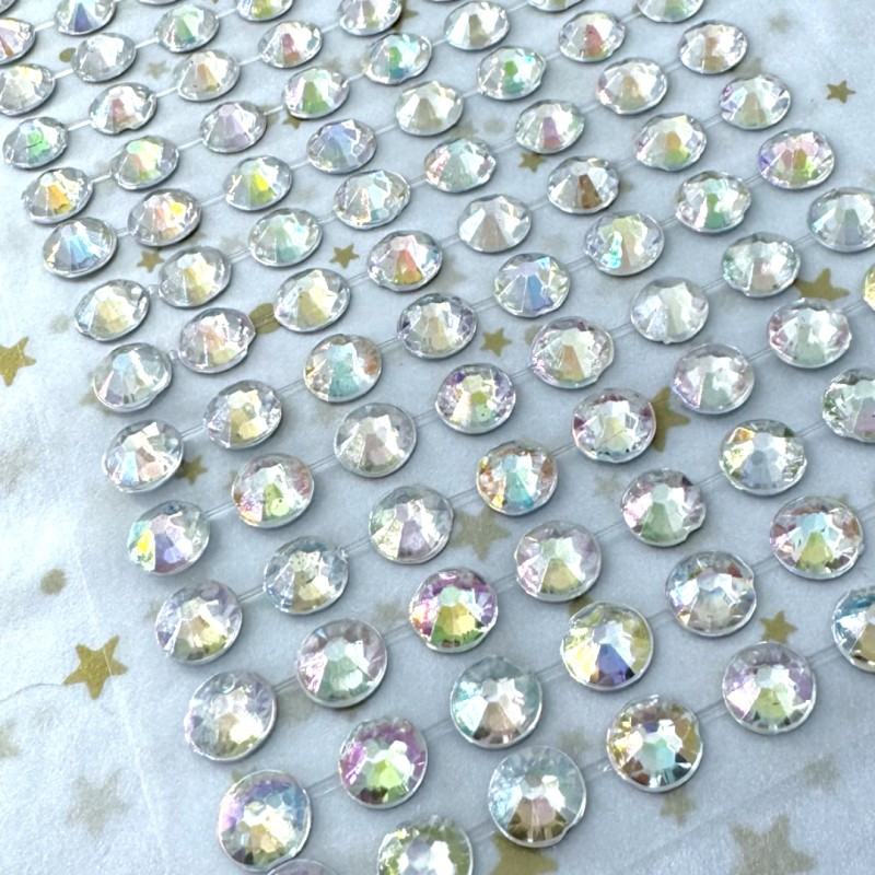 Kryształki Samoprzylepne DIY HOLO 7mm 120 szt.