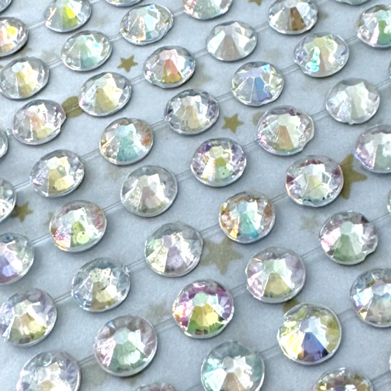 Kryształki Samoprzylepne DIY HOLO 7mm 120 szt.