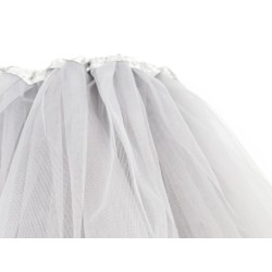 Szara spódniczka w stylu tutu. Trzy warstwy tiulu.