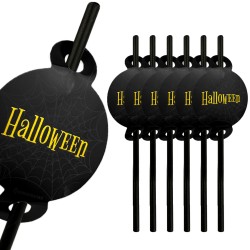 Słomki Napis Halloween...