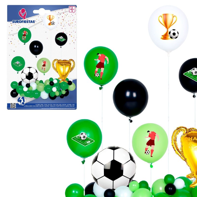 Girlanda Sport Balony Piłka Nożna z Pucharem 41szt