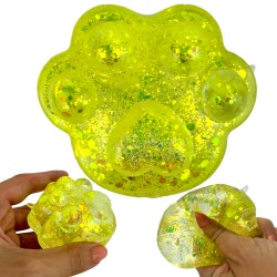 Gniotek Sensoryczny GEL KOTEK Kocia Łapka brokatowy