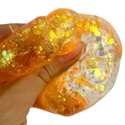 Gniotek Sensoryczny GEL KOTEK Kocia Łapka brokatowy