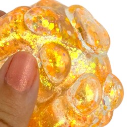 Gniotek Sensoryczny GEL KOTEK Kocia Łapka brokatowy