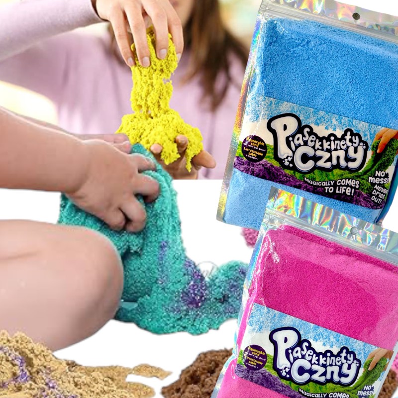 Piasek kinetyczny rosnący chmurka lawa Puszysty Fluffy