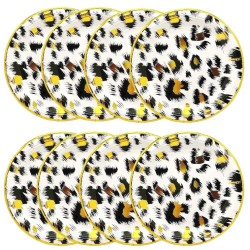 Talerzyki papierowe 18cm Gepard Panterka 8szt.