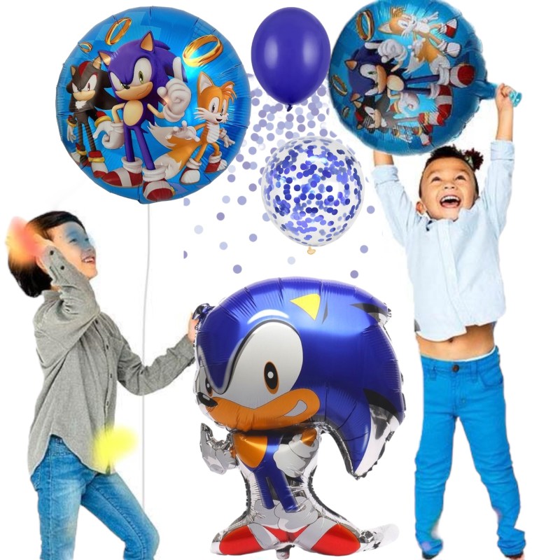 Zestaw balonów Z Niebieską Cyfrą Sonic