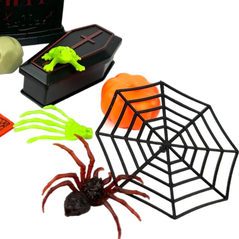 Zestaw Dekoracji i Gadżetów Halloween Miniaturki
