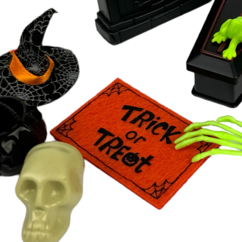 Zestaw Dekoracji i Gadżetów Halloween Miniaturki