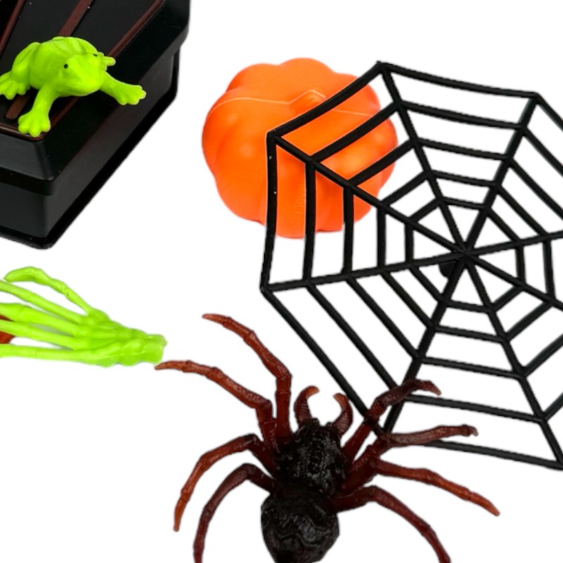 Zestaw Dekoracji i Gadżetów Halloween Miniaturki