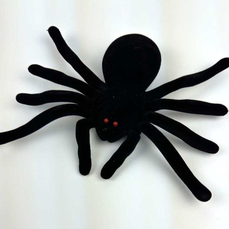 Straszny Duży Pluszowy Pająk Dekoracyjny Halloween