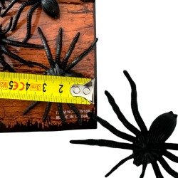 Dekoracja Halloween Pająki 8 sztuk