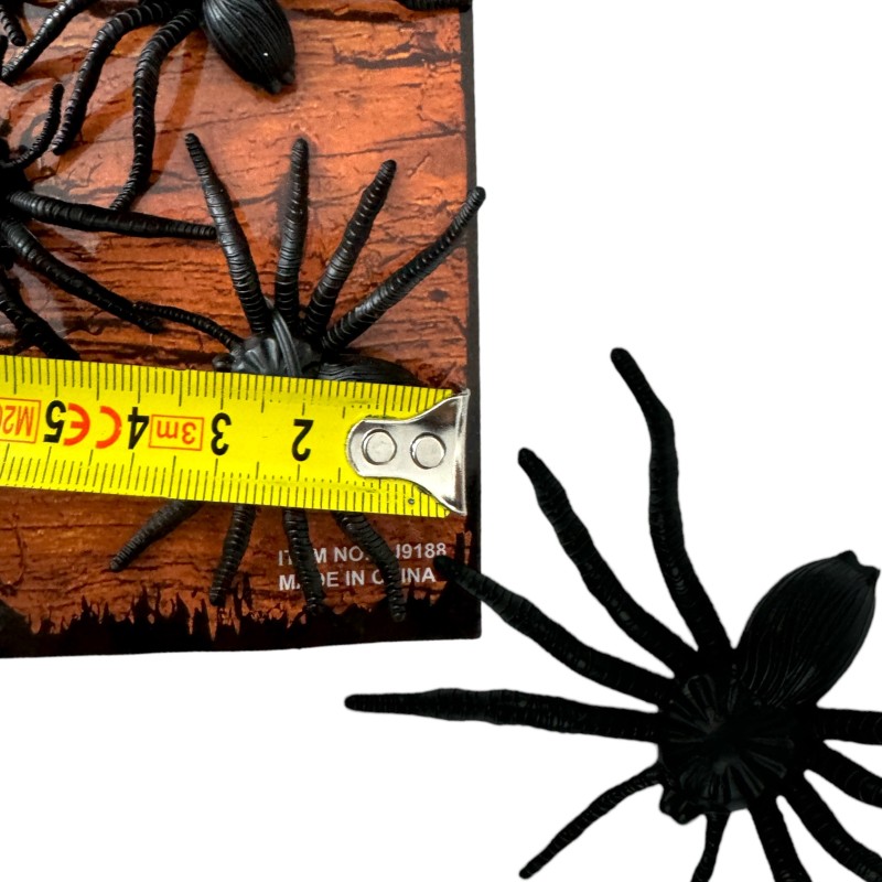 Dekoracja Halloween Pająki 8 sztuk