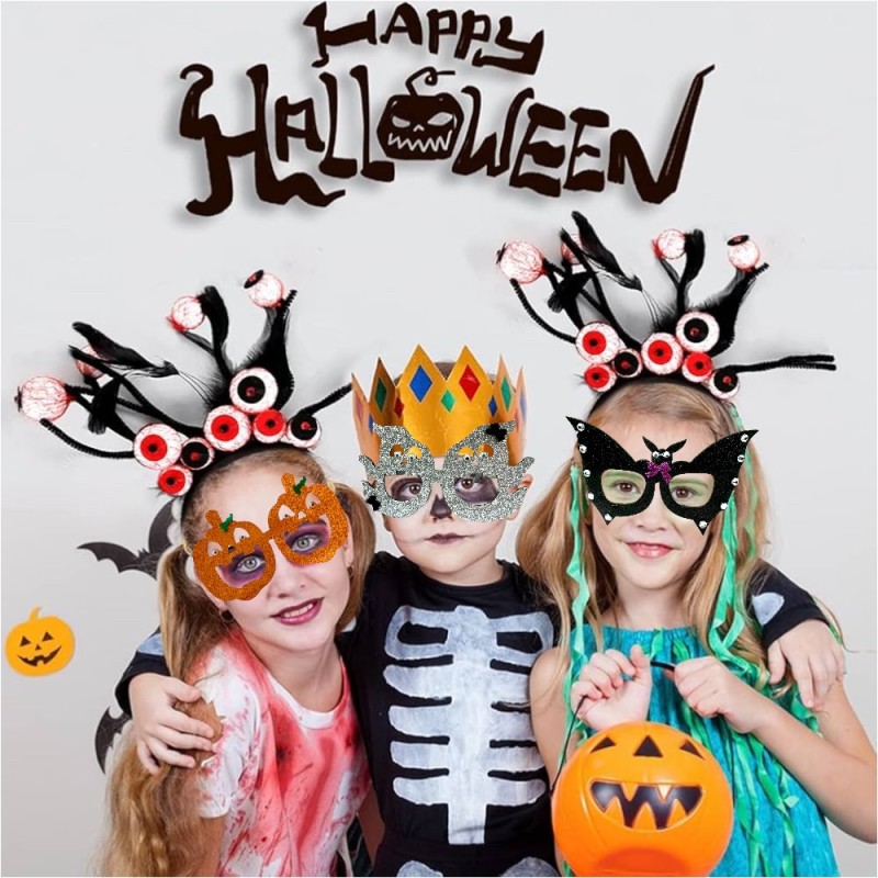 Halloween Okulary z Dyniami Dynia Ruchome oczy