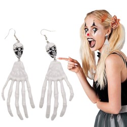 Kolczyki rączka kościotrupa...