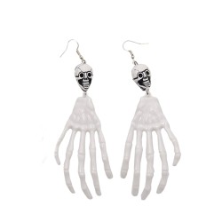 Kolczyki rączka kościotrupa Halloween