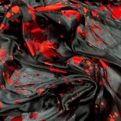 Krwawa Dłoń Czarna Peleryna Rzeźnika Halloween Krew