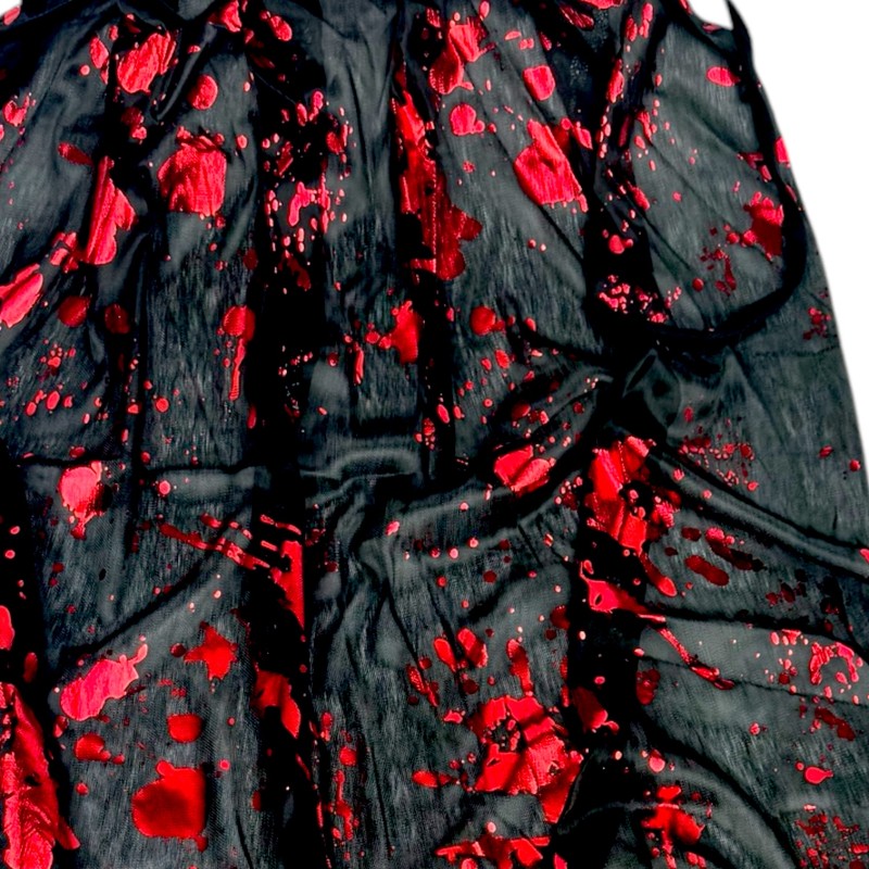 Krwawa Dłoń Czarna Peleryna Rzeźnika Halloween Krew