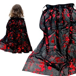 Krwawa Dłoń Czarna Peleryna Rzeźnika Halloween Krew