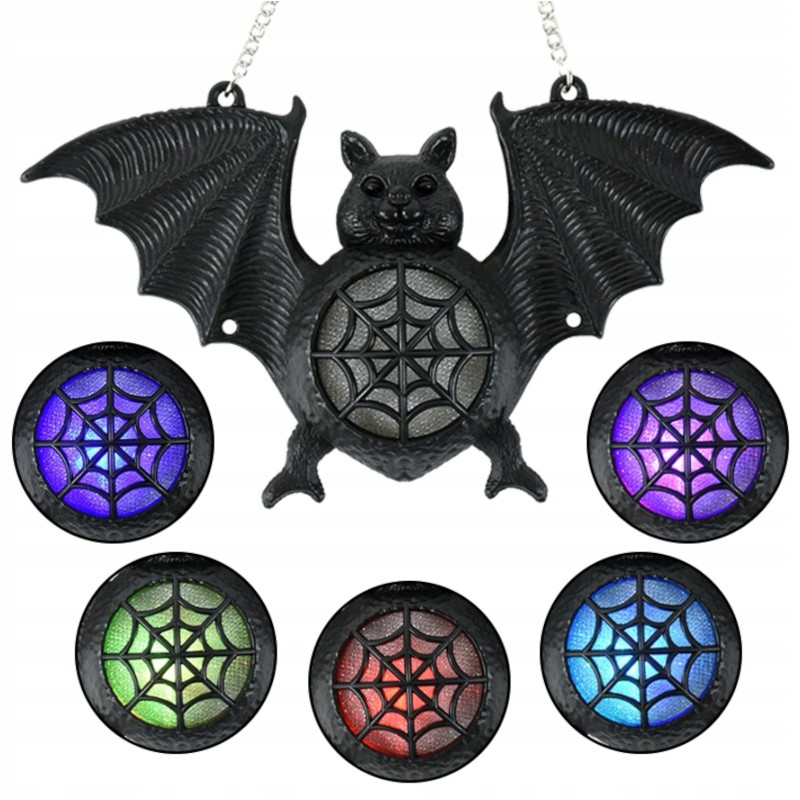 Nietoperz Halloween LED lampka świecący zawieszka dekoracja