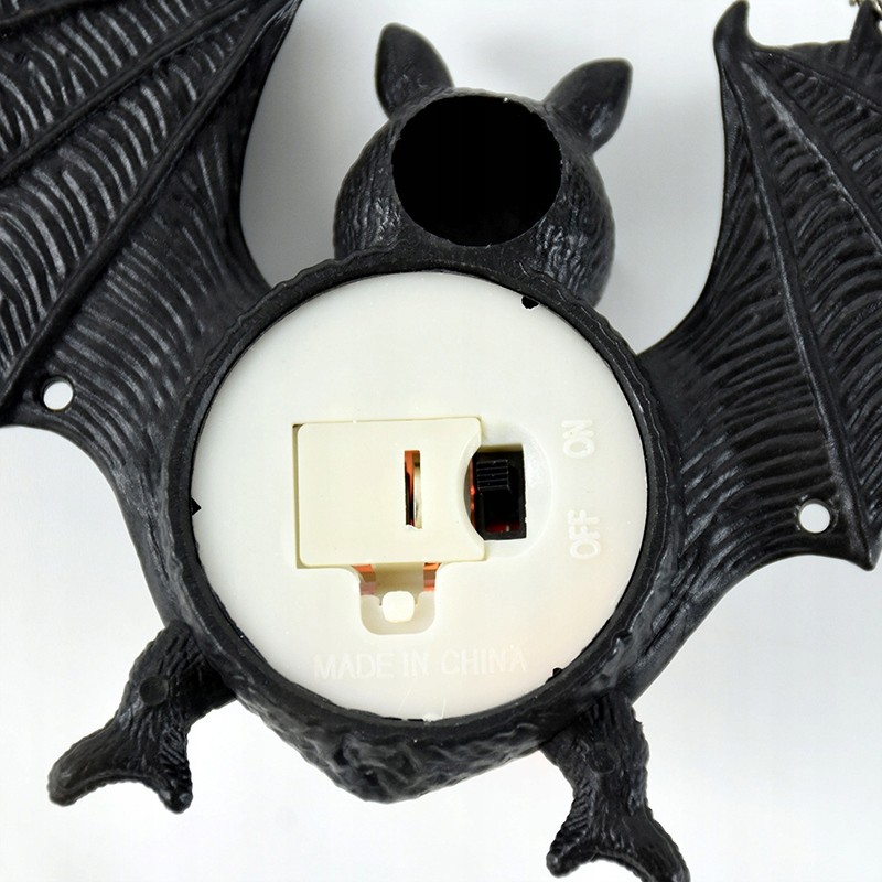 Nietoperz Halloween LED lampka świecący zawieszka dekoracja