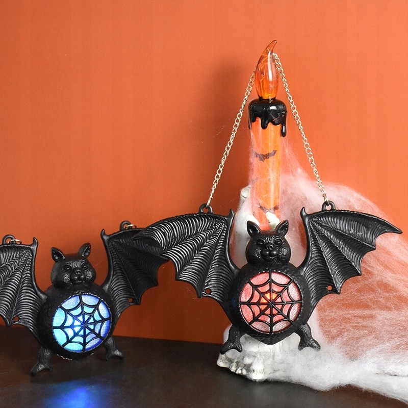 Nietoperz Halloween LED lampka świecący zawieszka dekoracja
